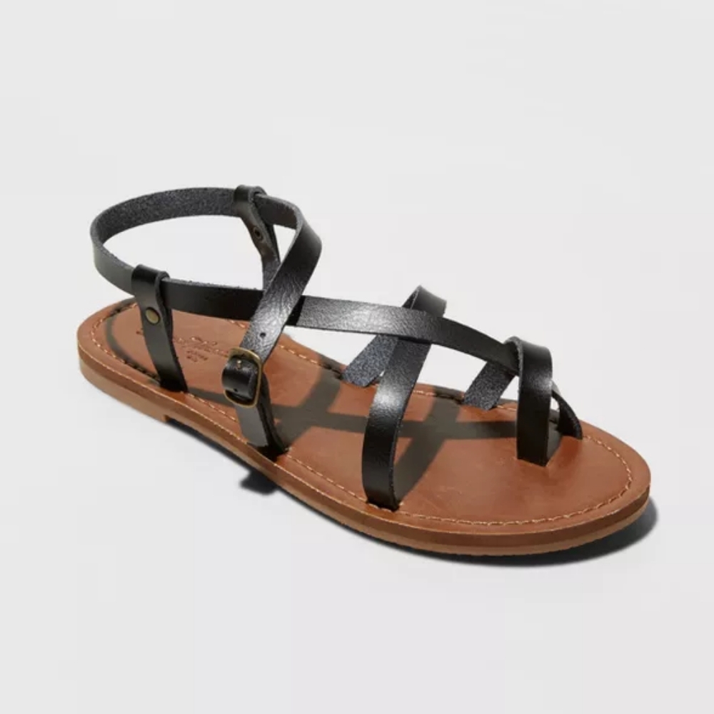 Universal Thread Black Lavina Sandal - Sz 10